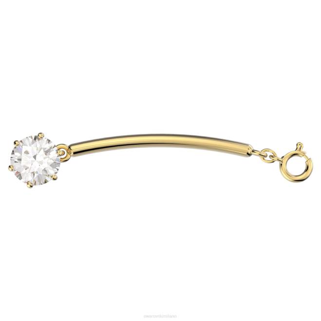 Swarovski DV4B1108 gioielleria taglio rotondo, bianco, placcato oro estensore della costellazione
