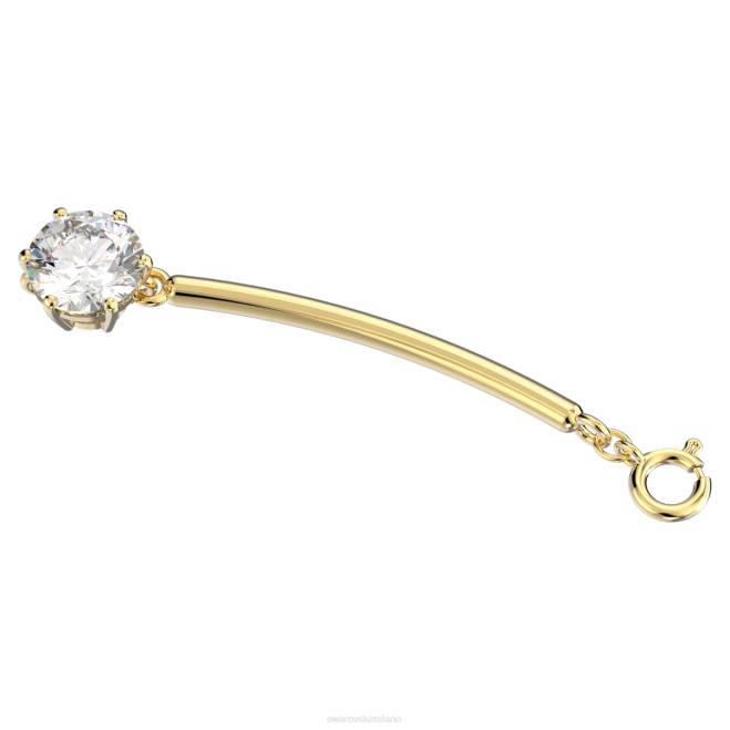 Swarovski DV4B1108 gioielleria taglio rotondo, bianco, placcato oro estensore della costellazione