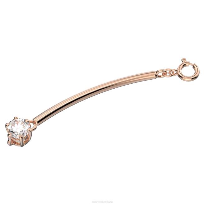 Swarovski DV4B1110 gioielleria taglio rotondo, bianco, placcato tonalità oro rosa estensore della costellazione