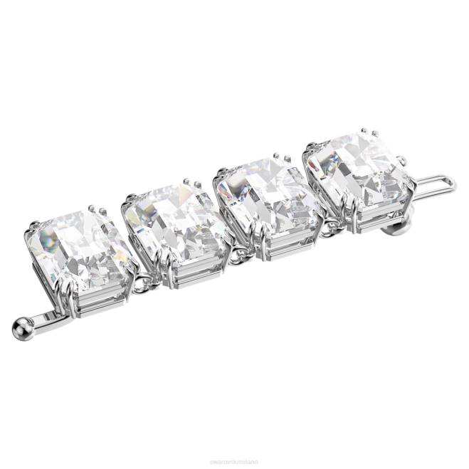 Swarovski DV4B1111 gioielleria taglio ottagonale, bianco, placcato rodio estensore millenario