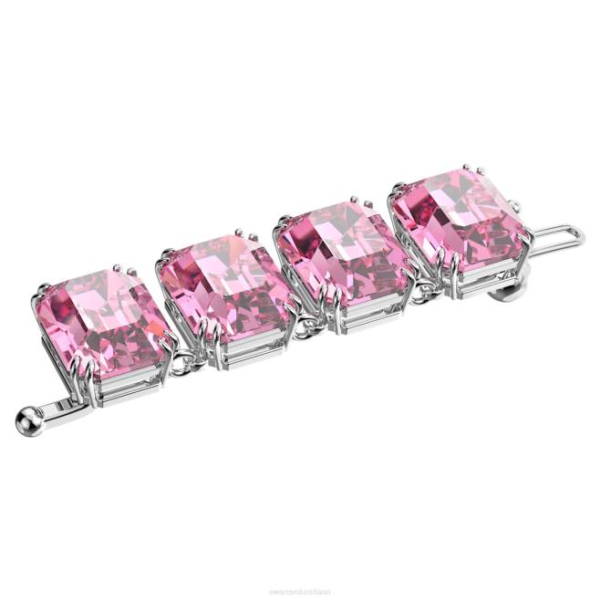 Swarovski DV4B1114 gioielleria taglio ottagonale, rosa, placcato rodio estensore millenario