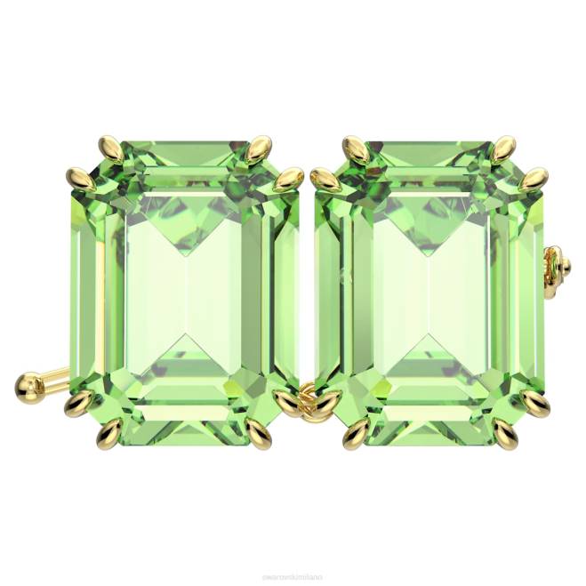 Swarovski DV4B1118 gioielleria taglio ottagonale, verde, placcato color oro estensore millenario
