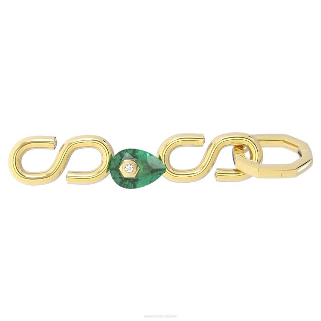 Swarovski DV4B1120 gioielleria verde, placcato color oro estensore numina