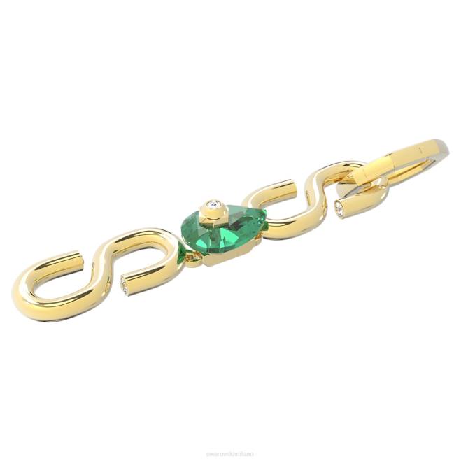 Swarovski DV4B1120 gioielleria verde, placcato color oro estensore numina