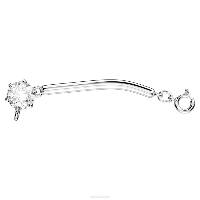 Swarovski DV4B1122 gioielleria taglio rotondo, bianco, placcato rodio estensore della costellazione