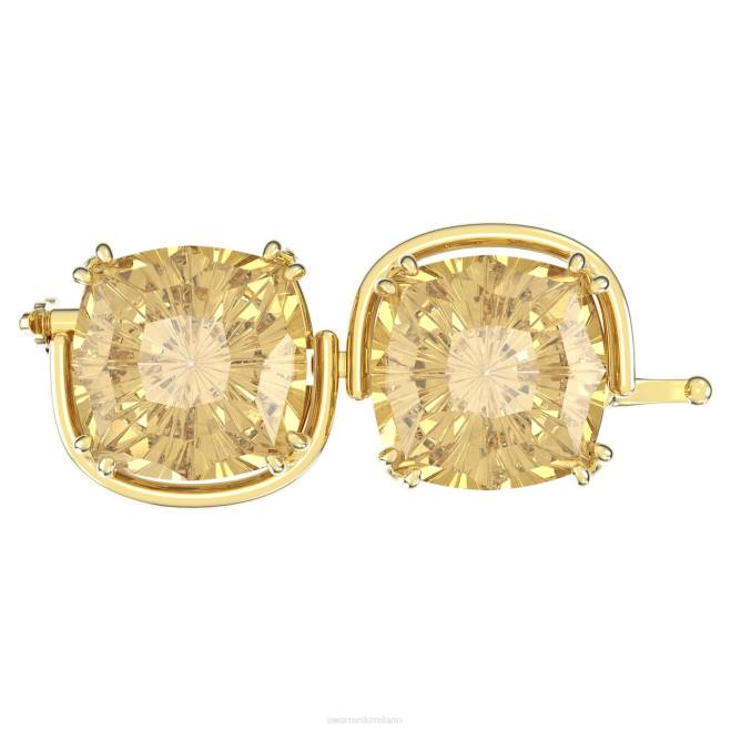 Swarovski DV4B1123 gioielleria taglio a cuscino, tono oro, placcato color oro estensore Harmonia