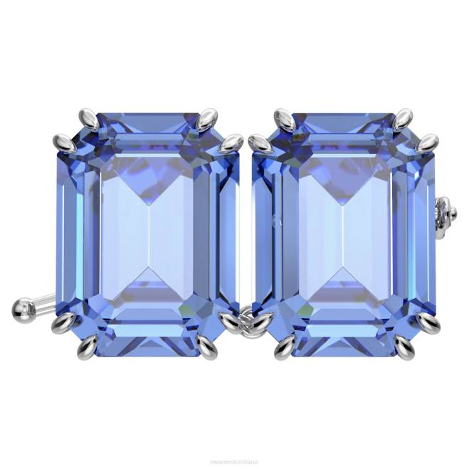 Swarovski DV4B1126 gioielleria taglio ottagonale, blu, placcato rodio estensore millenario