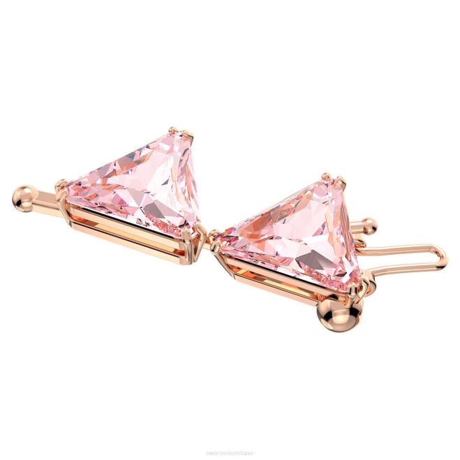 Swarovski DV4B1128 gioielleria taglio a triangolo, rosa, placcato tonalità oro rosa estensore Ortyx