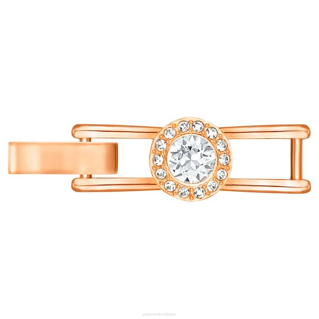 Swarovski DV4B1131 gioielleria taglio rotondo, bianco, placcato tonalità oro rosa estensore angelico