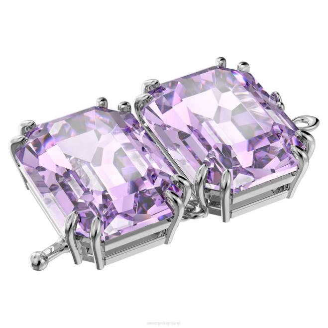 Swarovski DV4B1133 gioielleria taglio ottagonale, viola, placcato rodio estensore millenario