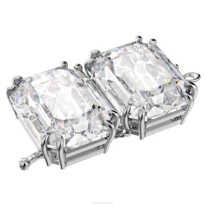 Swarovski DV4B1134 gioielleria taglio ottagonale, bianco, placcato rodio estensore millenario
