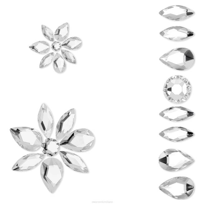 Swarovski DV4B1490 gioielleria tagli misti, bianco set di gioielli per il corpo