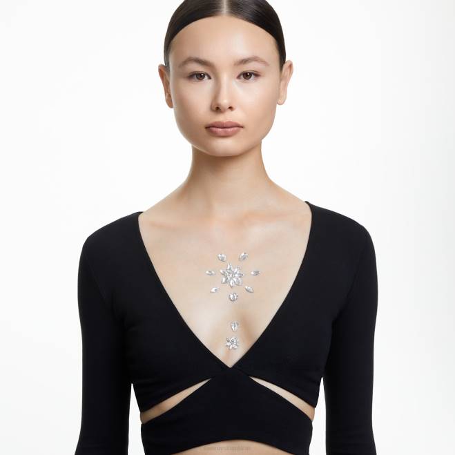 Swarovski DV4B1490 gioielleria tagli misti, bianco set di gioielli per il corpo