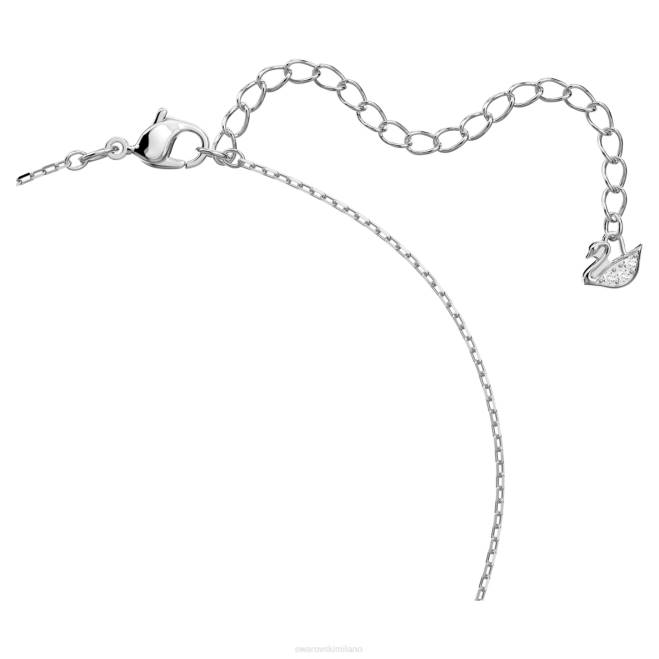Swarovski DV4B374 gioielleria taglio rotondo, blu, placcato rodio set da ballo scintillante
