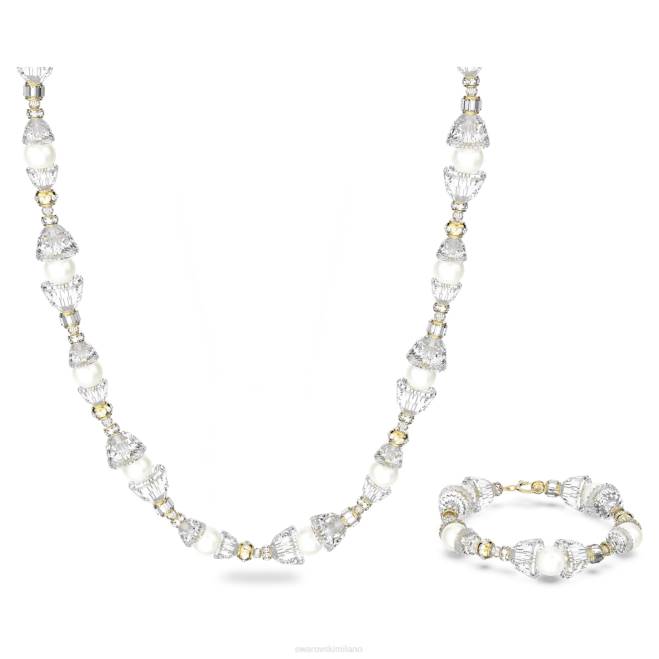 Swarovski DV4B382 gioielleria bianco, placcato color oro set di somnia
