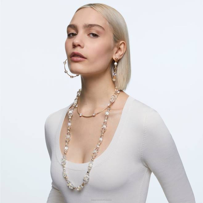 Swarovski DV4B382 gioielleria bianco, placcato color oro set di somnia