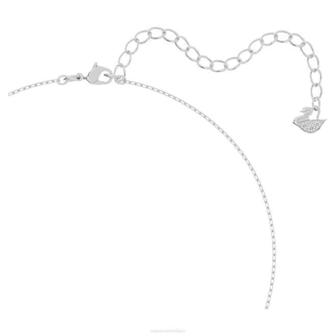 Swarovski DV4B389 gioielleria tagli misti, trifoglio, bianco, rodiato set da ballo scintillante