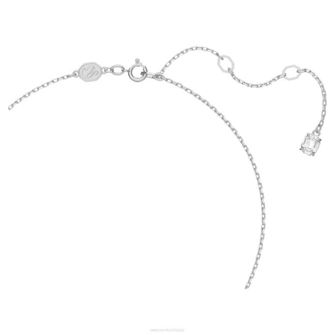 Swarovski DV4B392 gioielleria taglio rotondo, bianco, placcato rodio insieme della costellazione