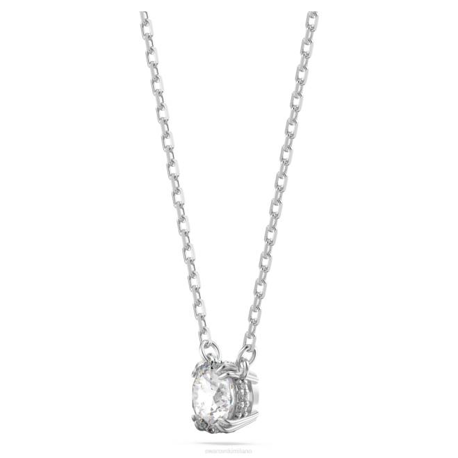 Swarovski DV4B392 gioielleria taglio rotondo, bianco, placcato rodio insieme della costellazione