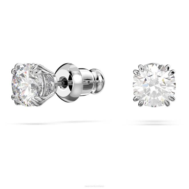 Swarovski DV4B392 gioielleria taglio rotondo, bianco, placcato rodio insieme della costellazione