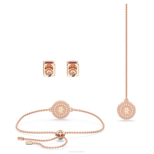 Swarovski DV4B396 gioielleria multicolore, placcato color oro rosa alea set
