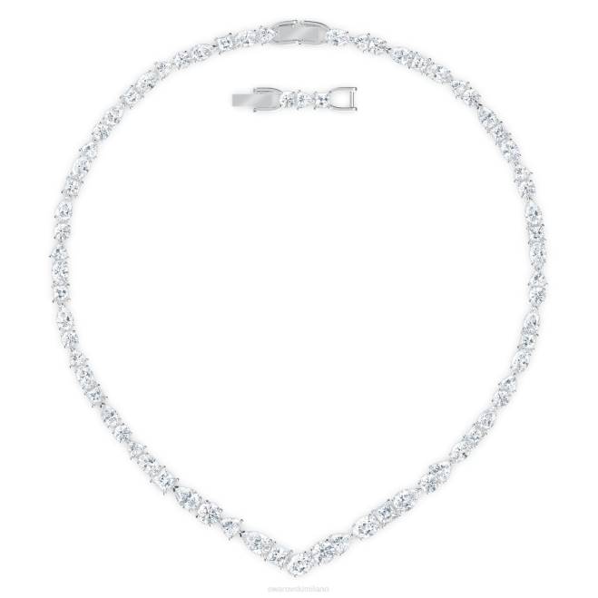 Swarovski DV4B409 gioielleria tagli misti, bianchi, rodiati set da tennis deluxe v