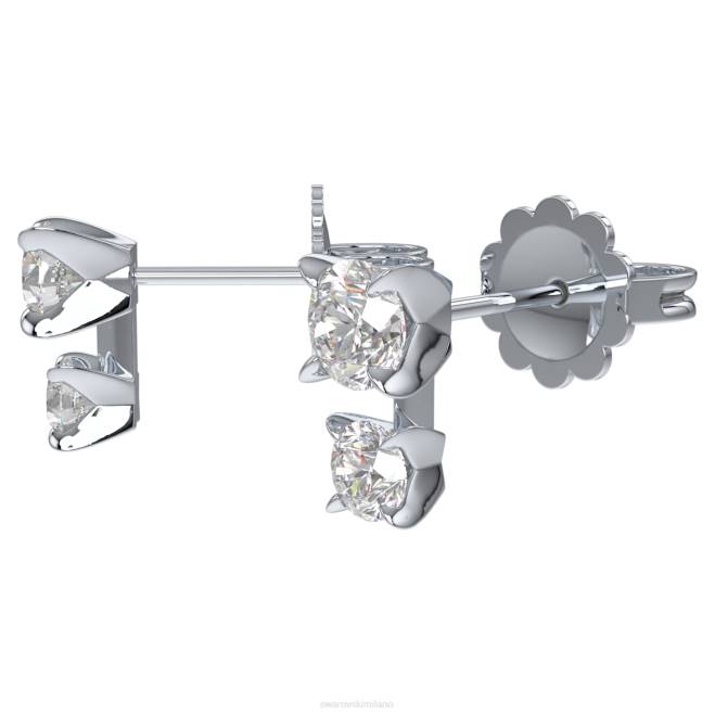 Swarovski DV4B653 gioielleria Oro bianco 14k orecchini intimi