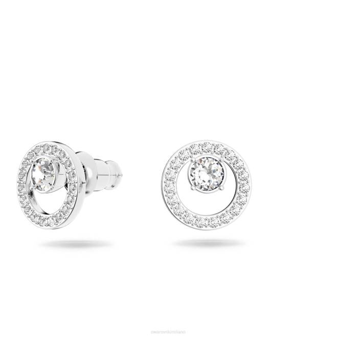 Swarovski DV4B664 gioielleria bianco, rodiato orecchini a bottone creativi