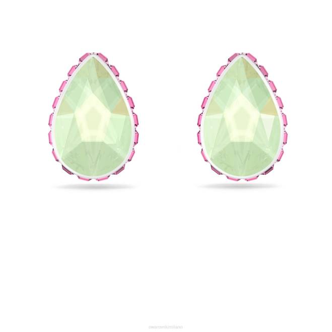 Swarovski DV4B700 gioielleria taglio a goccia, multicolore, rodiato orecchini a bottone orbita