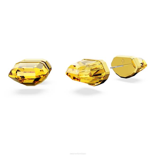 Swarovski DV4B715 gioielleria giallo, placcato color oro orecchini a bottone lucenti