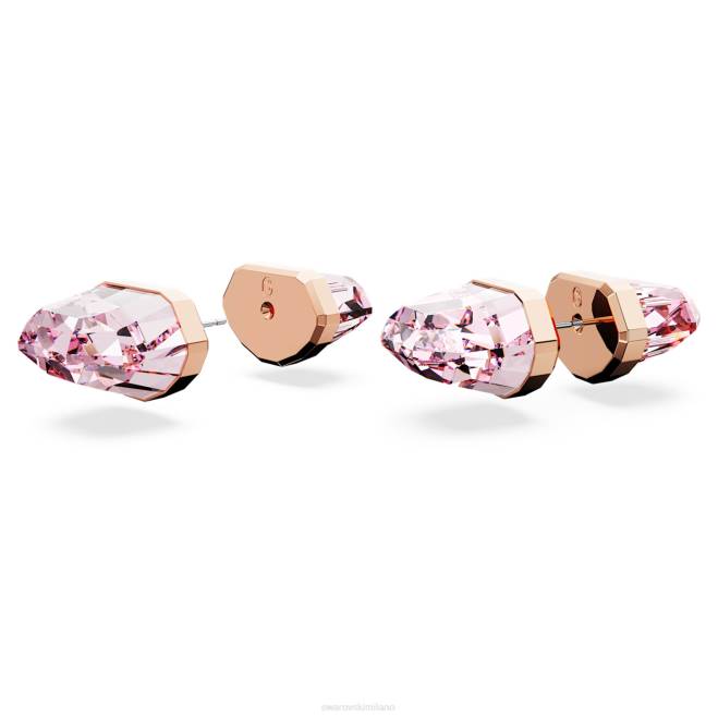 Swarovski DV4B737 gioielleria rosa, placcato tonalità oro rosa orecchini a bottone lucenti