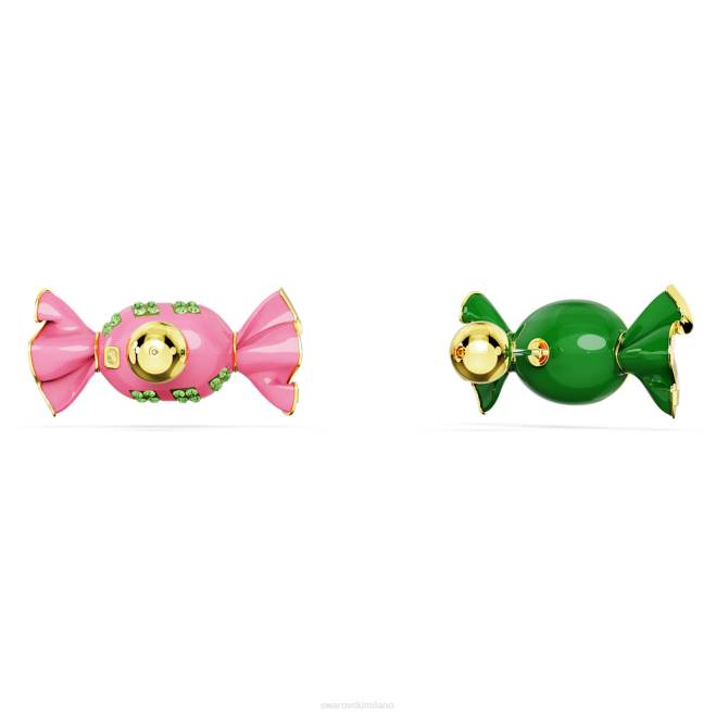 Swarovski DV4B748 gioielleria caramelle, multicolore, placcato color oro orecchini a bottone dulcis