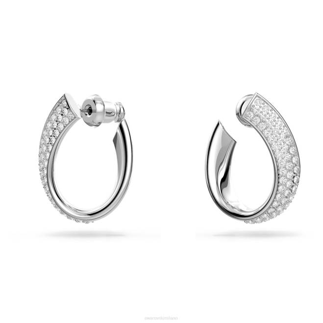 Swarovski DV4B897 gioielleria bianco, rodiato esistono orecchini a cerchio
