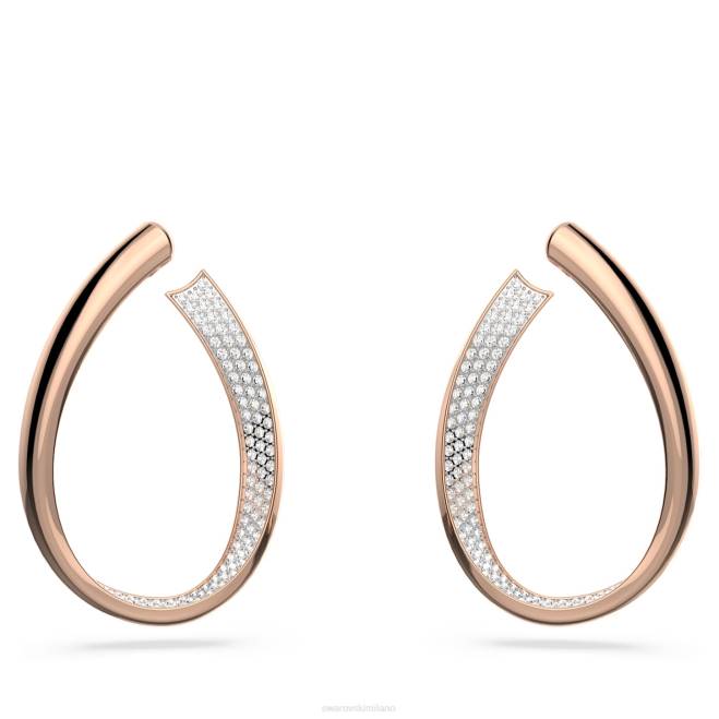 Swarovski DV4B909 gioielleria bianco, placcato color oro rosa esistono orecchini a cerchio