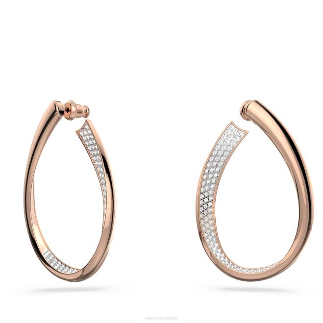 Swarovski DV4B909 gioielleria bianco, placcato color oro rosa esistono orecchini a cerchio