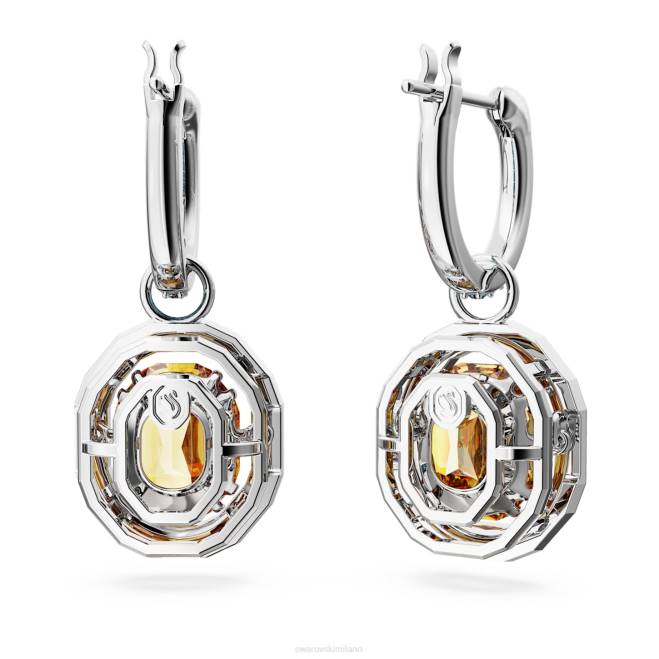 Swarovski DV4B767 gioielleria taglio ottagonale, multicolore, placcato rodio orecchini pendenti cromati