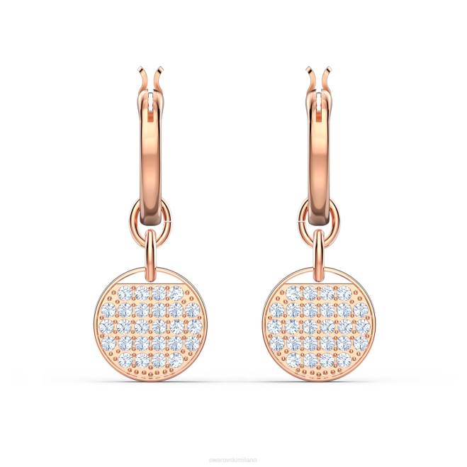 Swarovski DV4B822 gioielleria bianco, placcato color oro rosa orecchini pendenti allo zenzero