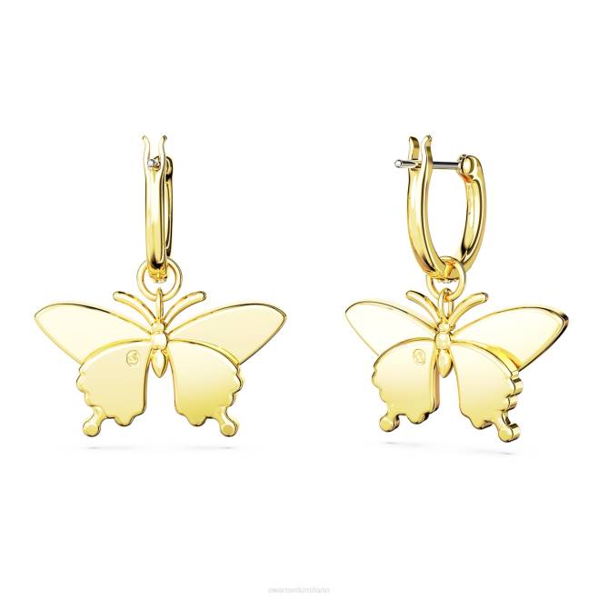 Swarovski DV4B824 gioielleria farfalla, multicolore, placcato color oro orecchini pendenti idillia