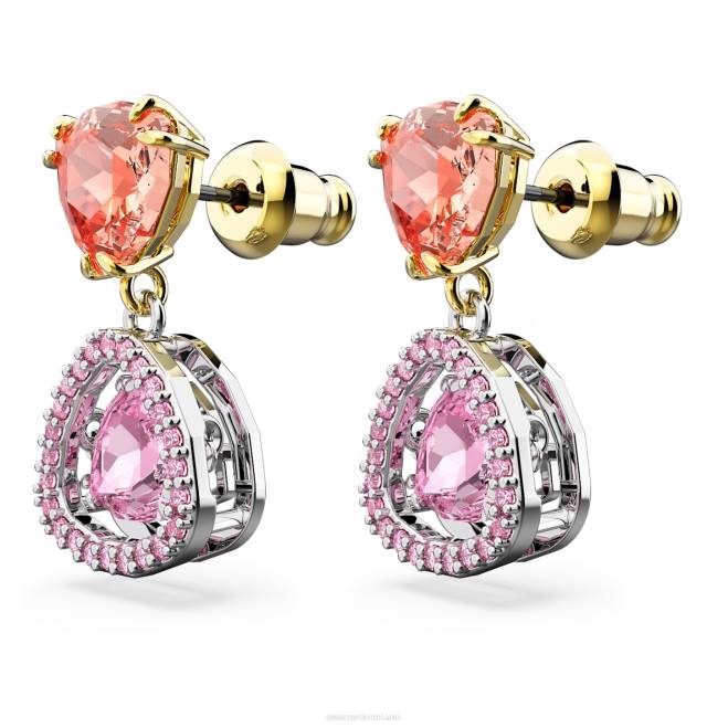 Swarovski DV4B840 gioielleria taglio trilliant, multicolore, finitura metallica mista orecchini pendenti millenari