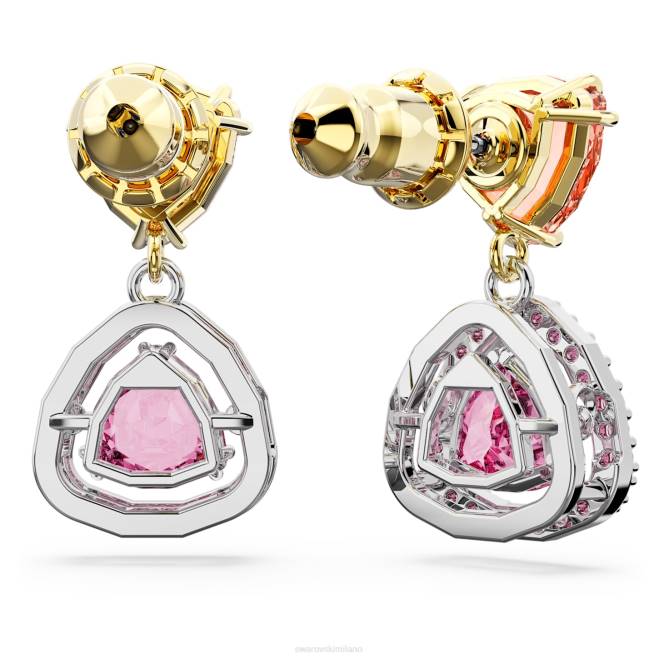 Swarovski DV4B840 gioielleria taglio trilliant, multicolore, finitura metallica mista orecchini pendenti millenari