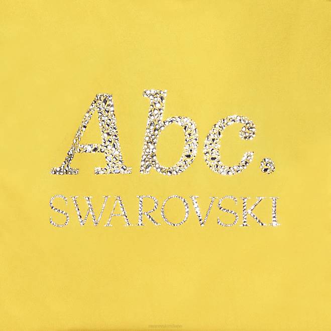 Swarovski DV4B1515 felpe con cappuccio giallo felpa con cappuccio con oggetti colorati