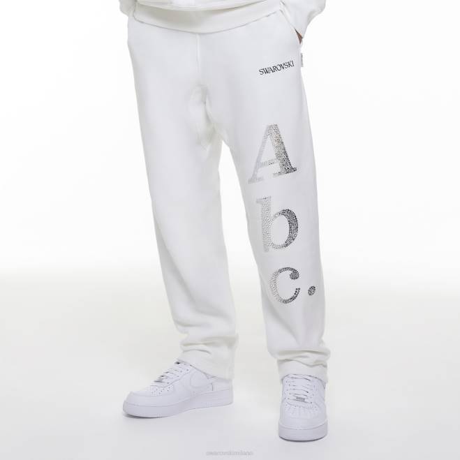 Swarovski DV4B1503 pantaloni della tuta bianco oggetti grigi spostati dai pantaloni della tuta di rifrazione