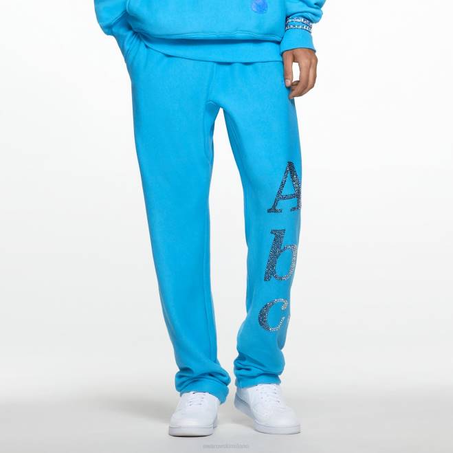 Swarovski DV4B1504 pantaloni della tuta blu pantaloni della tuta con aloni soggettivi