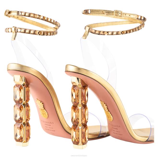 Swarovski DV4B1506 sandali tono oro morbido sandalo acquazzura aura